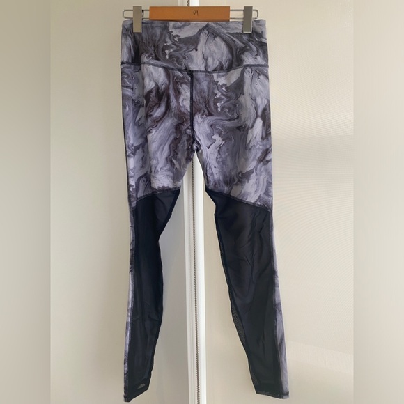 Varley Marble Legging and Sports Bra Set Blue Grey with Black Mesh Size Small - Picture 5 of 9